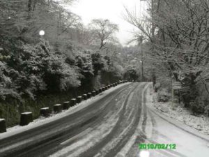 熱海別荘　雪模様